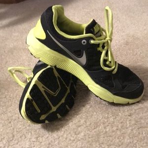 Nike Neon Green and Black Tennis Shoes